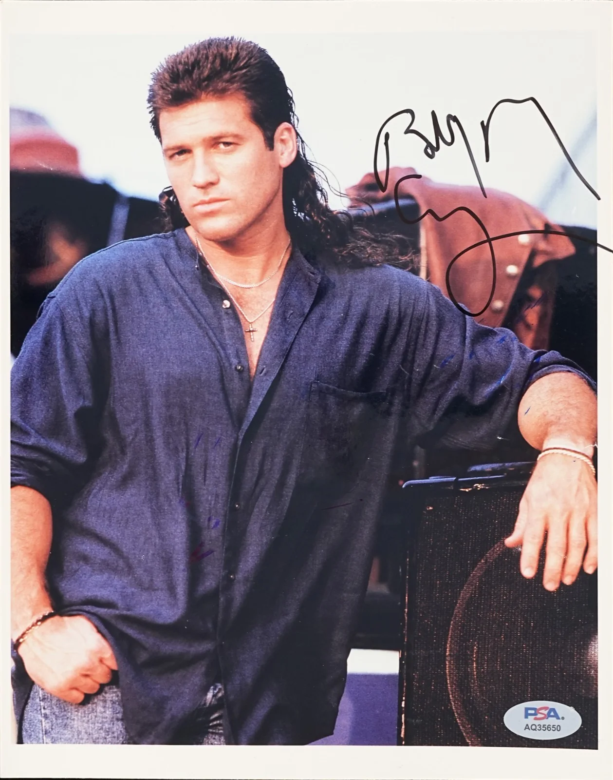BILLY RAY CYRUS SIGNED AUTOGRAPHED 8X10 PHOTO ACHY BREAKY HEART MILEY PSA COA, изображение 2