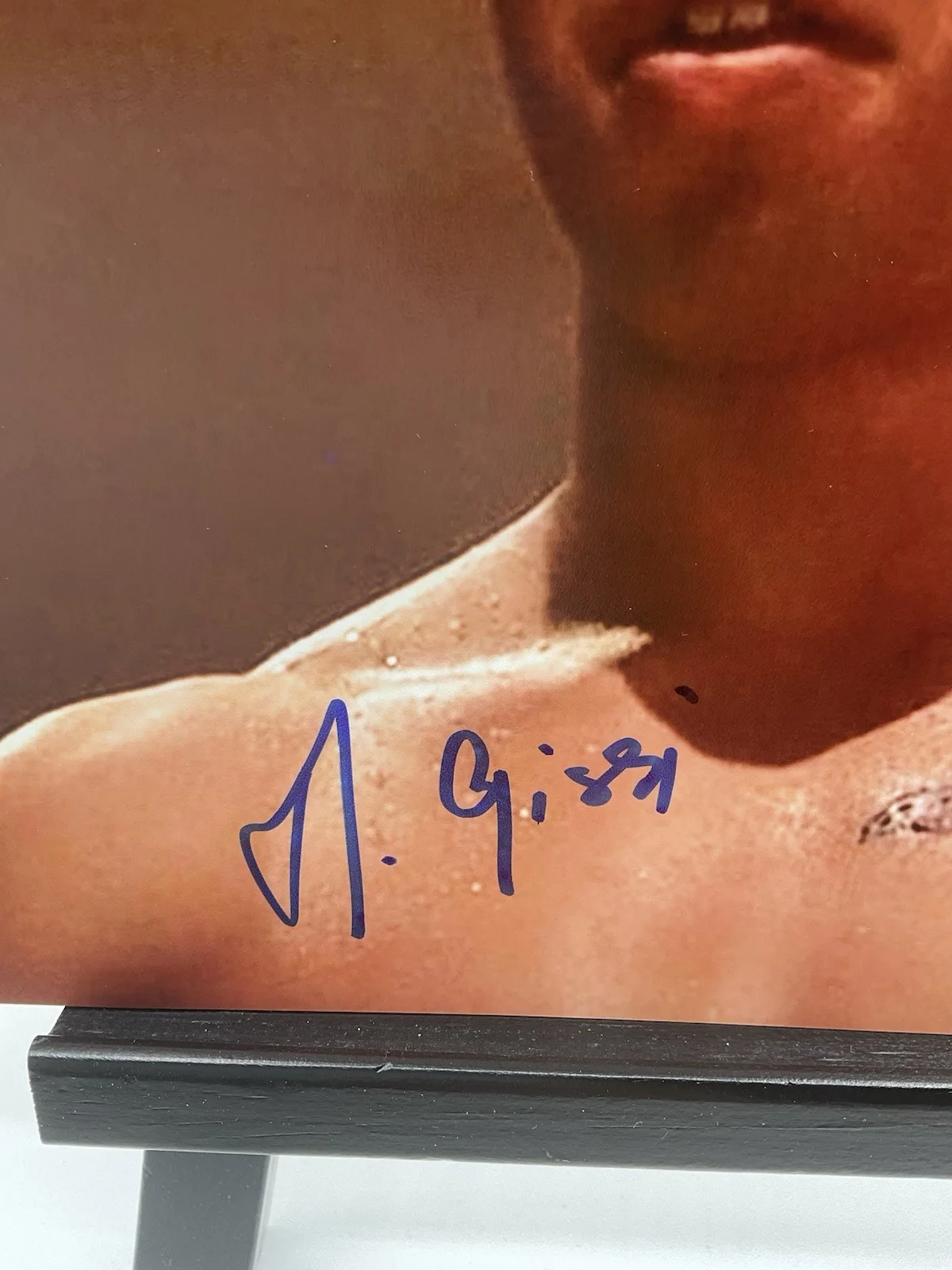 Michel Qissi — Michel Qissi signed 8x10 Kickboxer signed photo ACOA Muay Thai Tong Po 8x10 auto, изображение 2