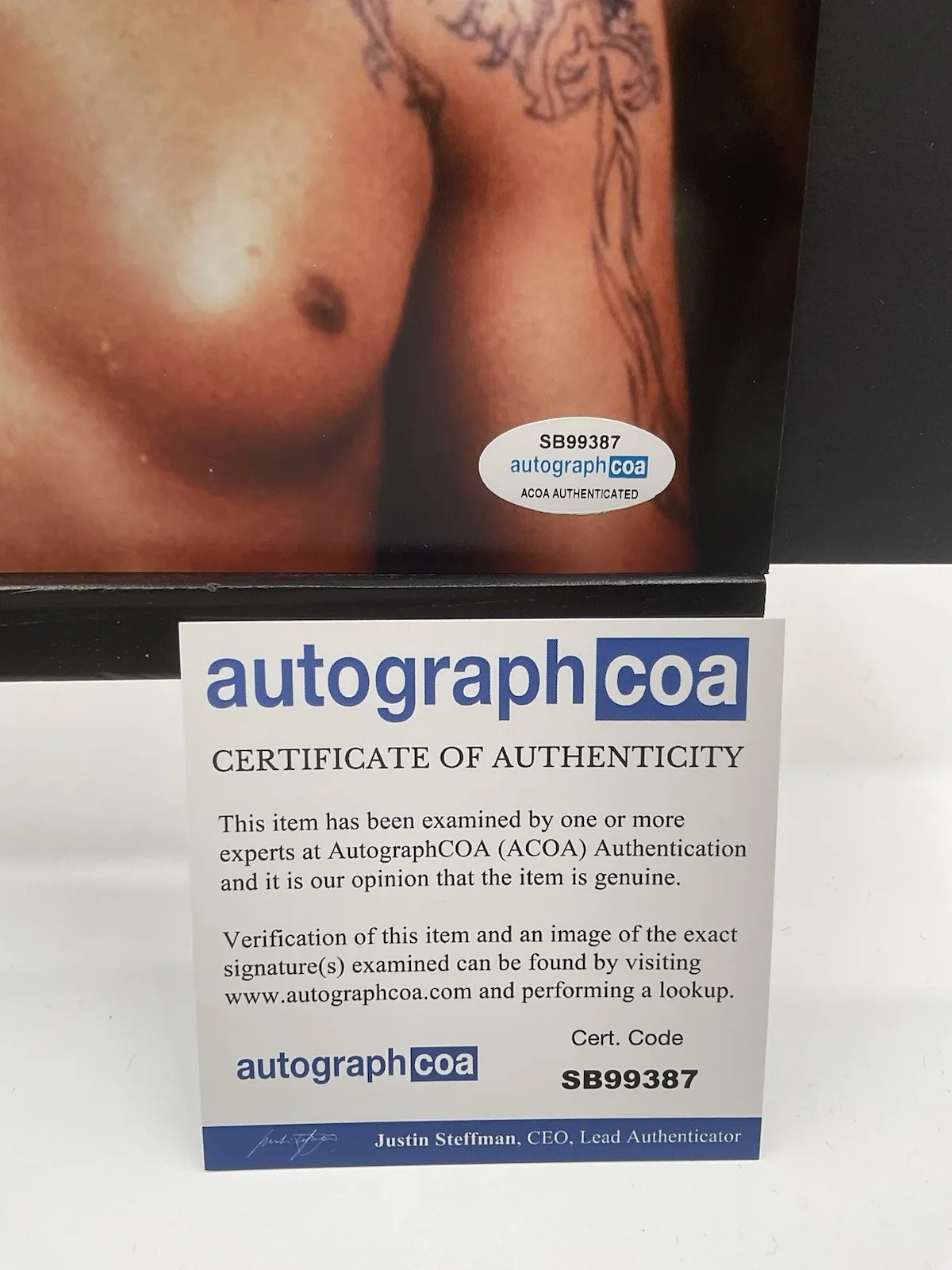 Michel Qissi — Michel Qissi signed 8x10 Kickboxer signed photo ACOA Jean Claude Van Damme Tong, изображение 3