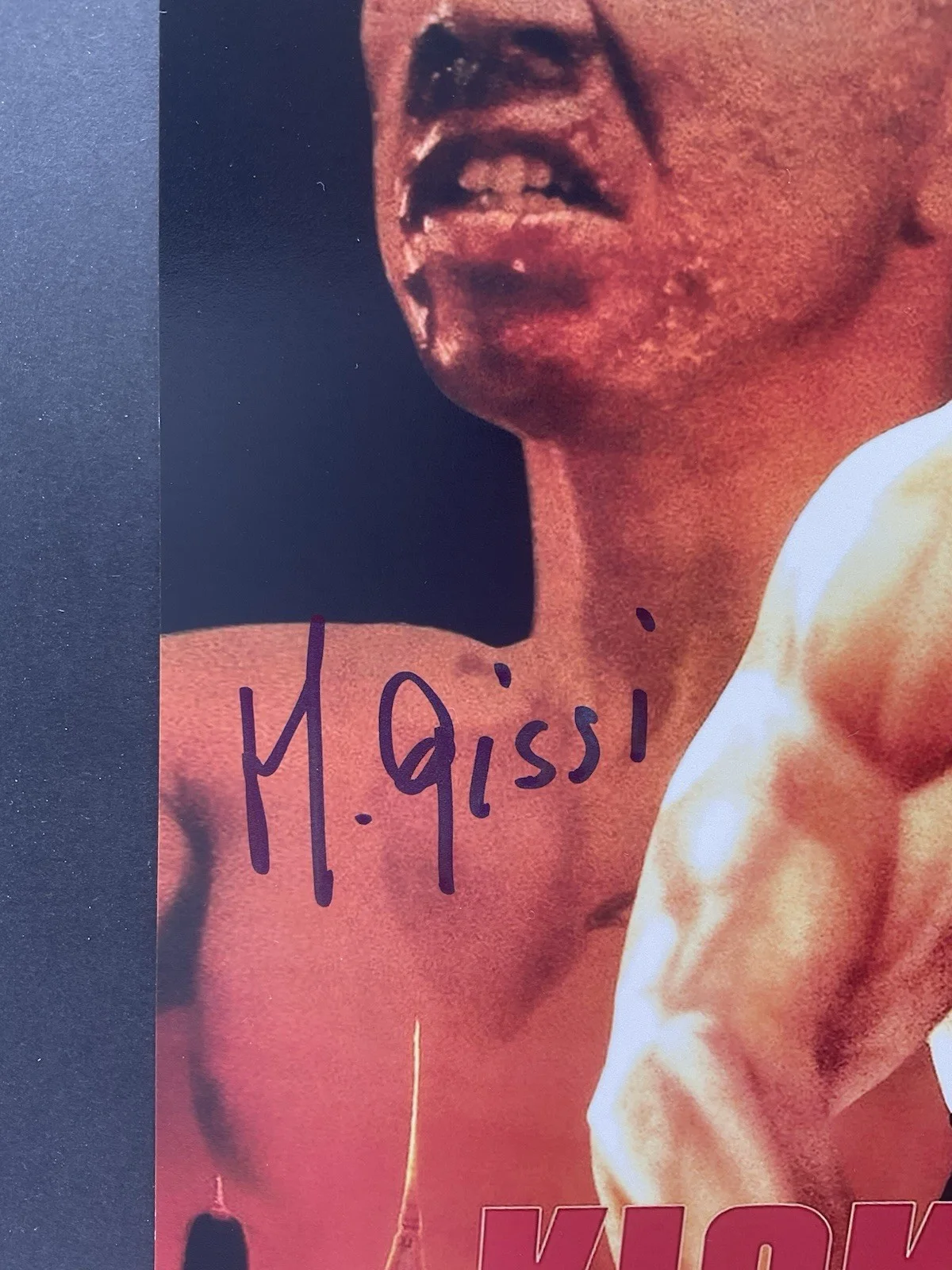 Michel Qissi — Michel Qissi signed 8x10 Kickboxer signed photo ACOA Jean Claude Van Damme 8x10, изображение 2