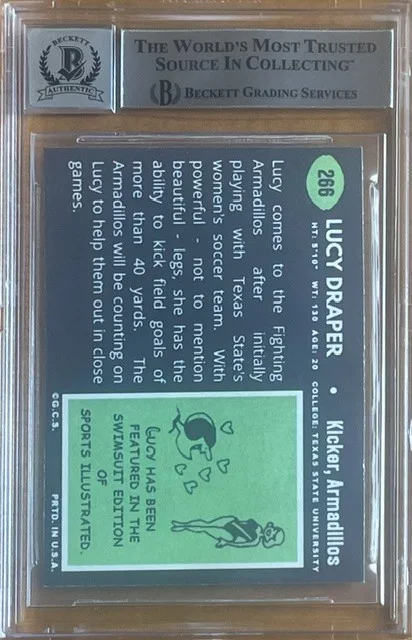 KATHY IRELAND — KATHY IRELAND SIGNED NECESSARY ROUGHNESS CUSTOM CARD BAS BGS AUTOGRAPH 10 AUTO, изображение 2