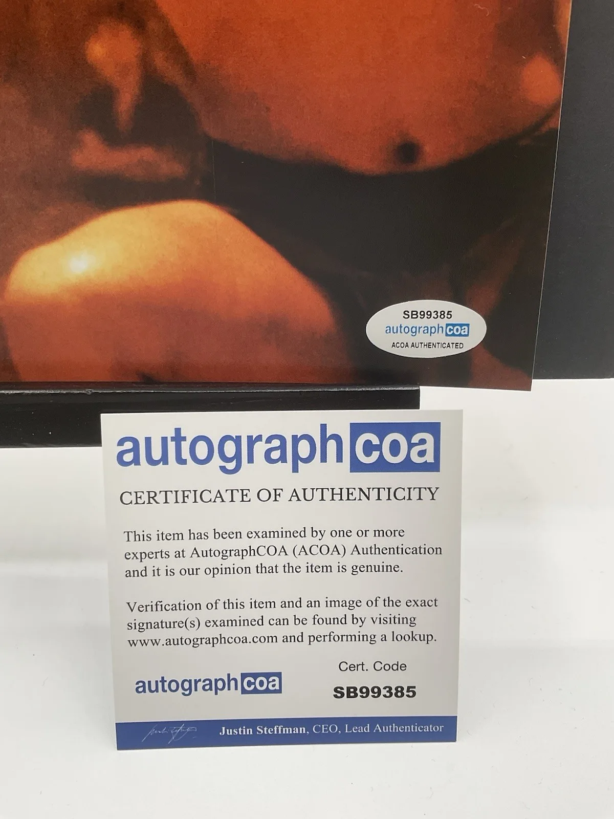 Michel Qissi — Michel Qissi signed 8x10 Kickboxer signed photo ACOA Jean Claude 8x10 photo Thai, image 3