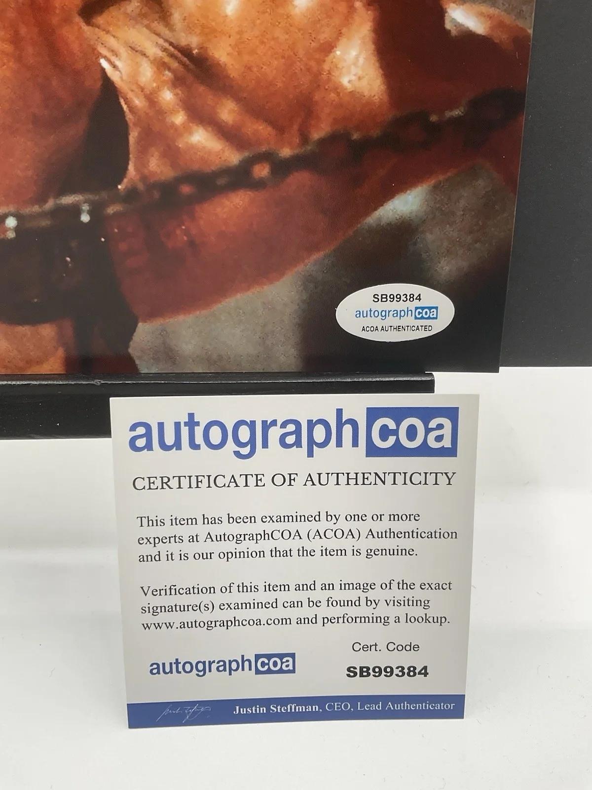 Michel Qissi — Michel Qissi signed 8x10 Kickboxer signed photo ACOA Tong Jean Claude Van Damme, изображение 3