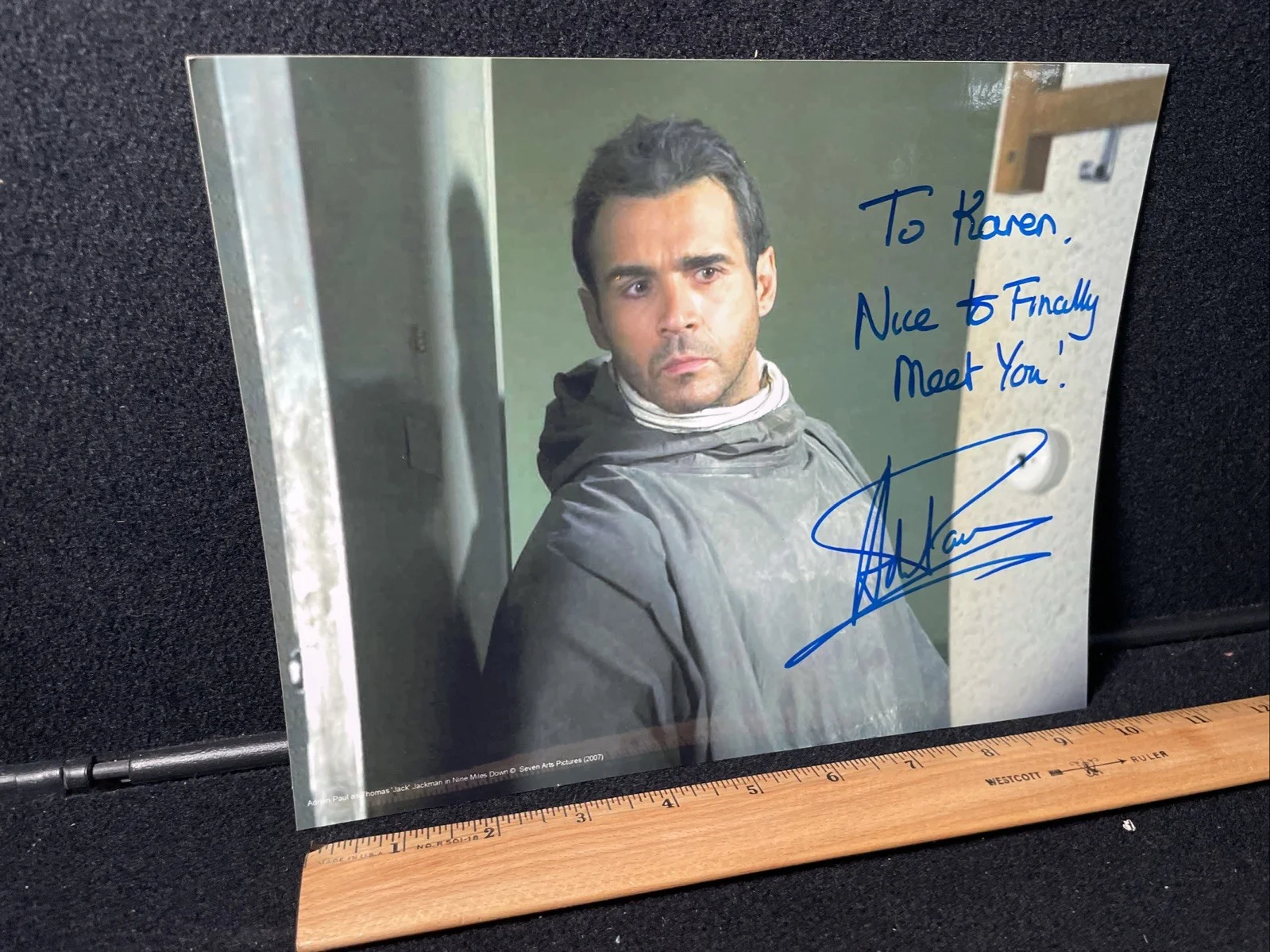 Adrian Paul — RARE! Signed In Person Adrian Paul 8x10 Autographed Photo Nine Miles Highlander, изображение 3