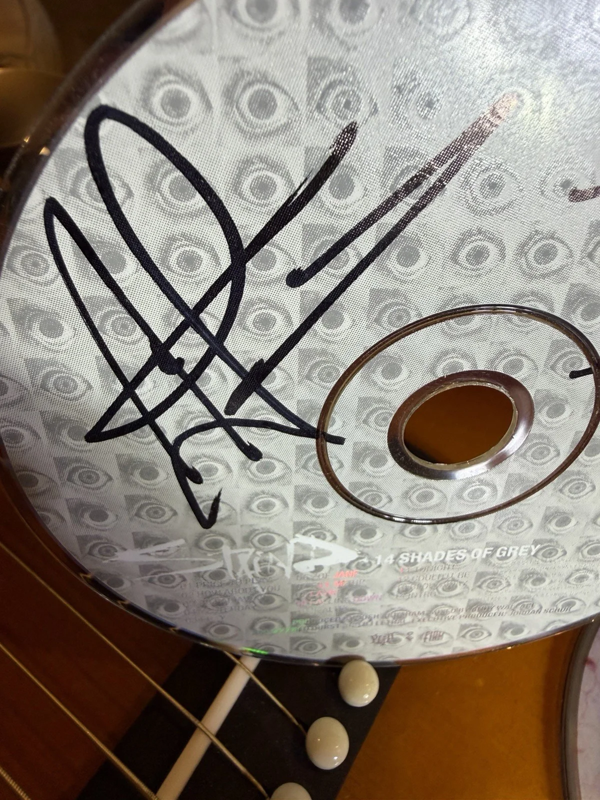 Staind Signed CD Aaron & Mike Autograph 14 Shades Of Grey, изображение 3