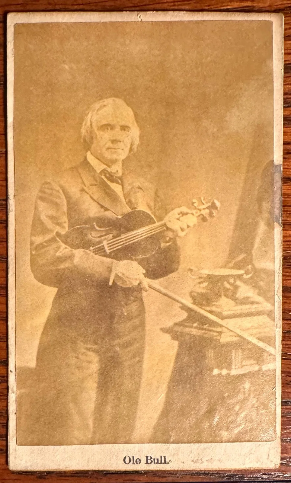 OLE BULL violinist Autograph Letter 1862 and period CDV Photo, изображение 4