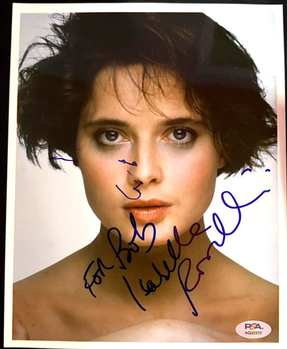 Isabella Rossellini — ISABELLA ROSSELLINI SIGNED AUTOGRAPHED 8X10 PHOTO DEATH BECOMES HER PSA COA