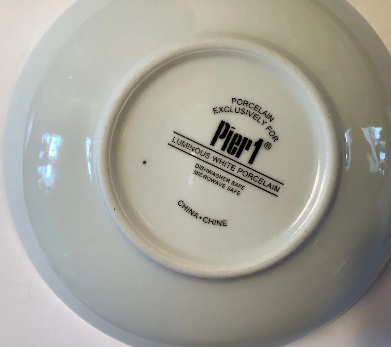 Cameron Diaz autographed bowl for Empty Bowls Dinner charity/ Pier One bowl, image 2