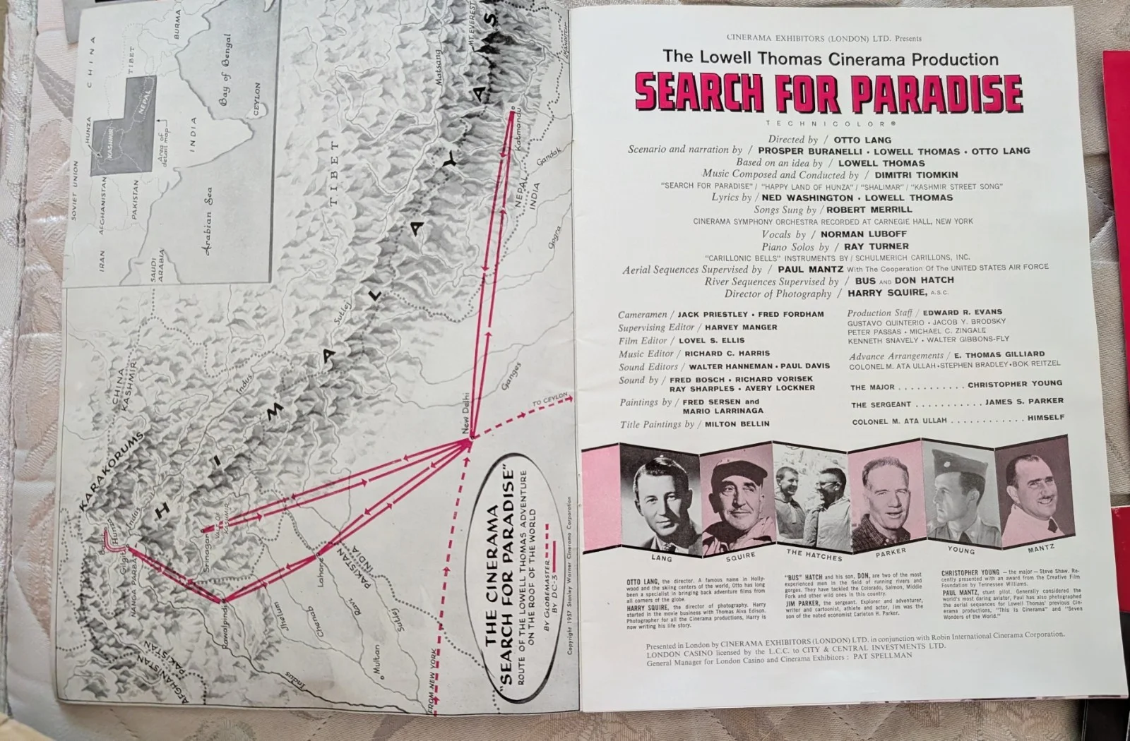 1957 Search for Paradise Souvenir Film Programme. Movies Cinema Cinerama. Rare, изображение 2