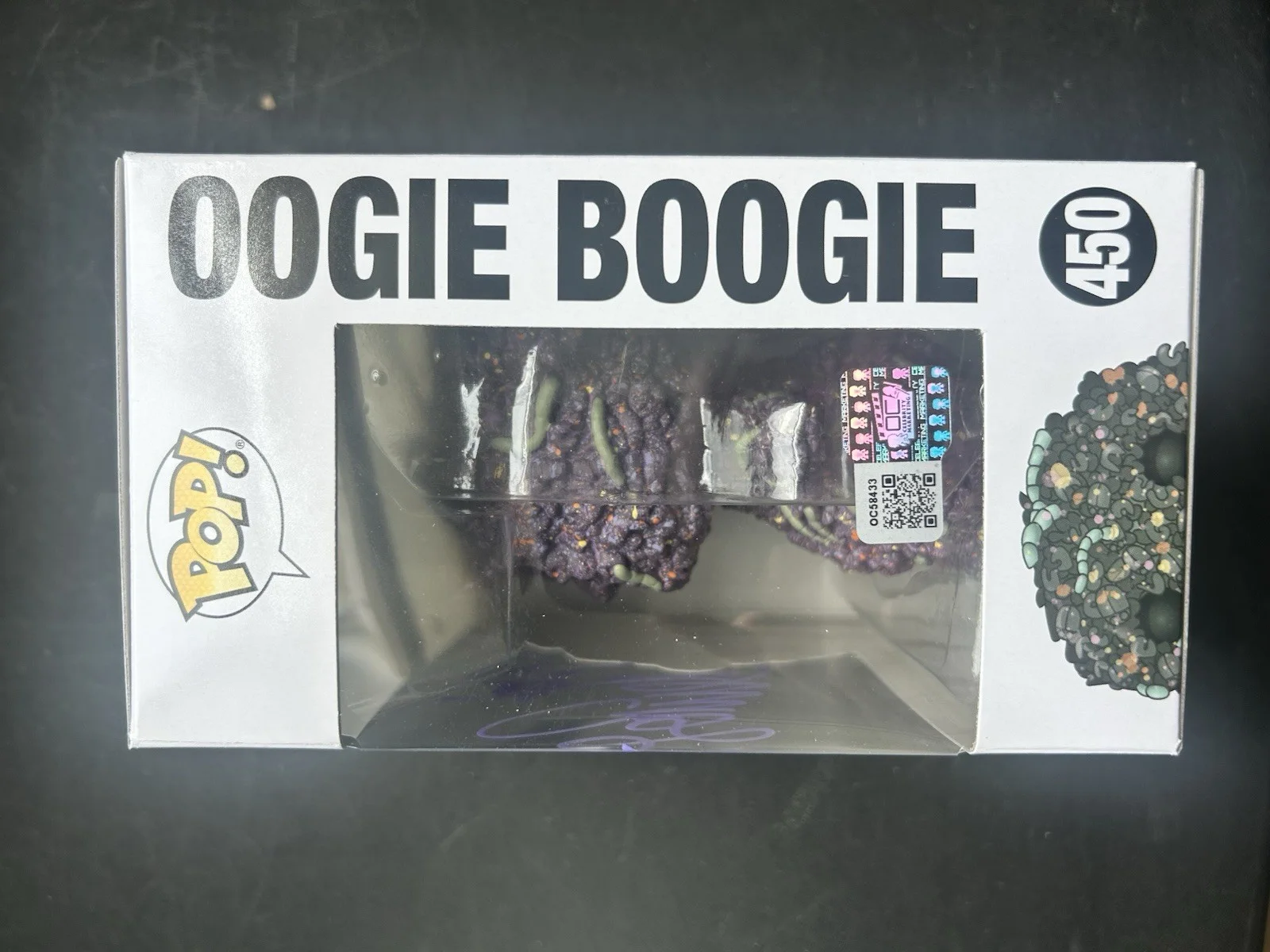 Nightmare Before Christmas Ken Page Signed Oogie Boogie Funko Pop #450 OC COA, image 2