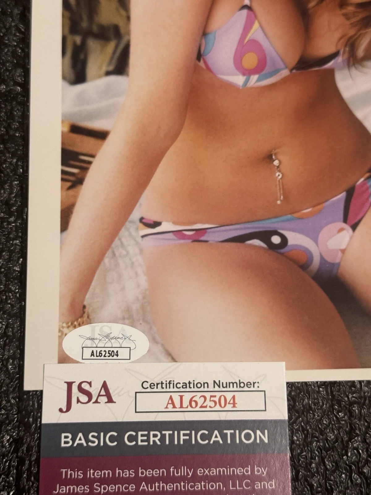 Lindsay Lohan — LINDSAY LOHAN 8x10 SIGNED BIKINI Photo RARE MEAN GIRLS JSA BAS PSA ACOA GA LEAF, изображение 3