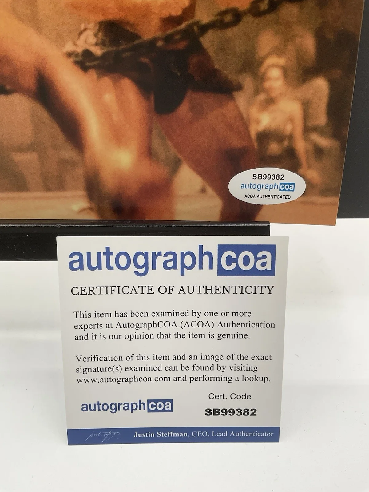 Michel Qissi — Michel Qissi signed 8x10 Kickboxer signed 8x10 ACOA Jean Claude Van Damme Thai, image 3