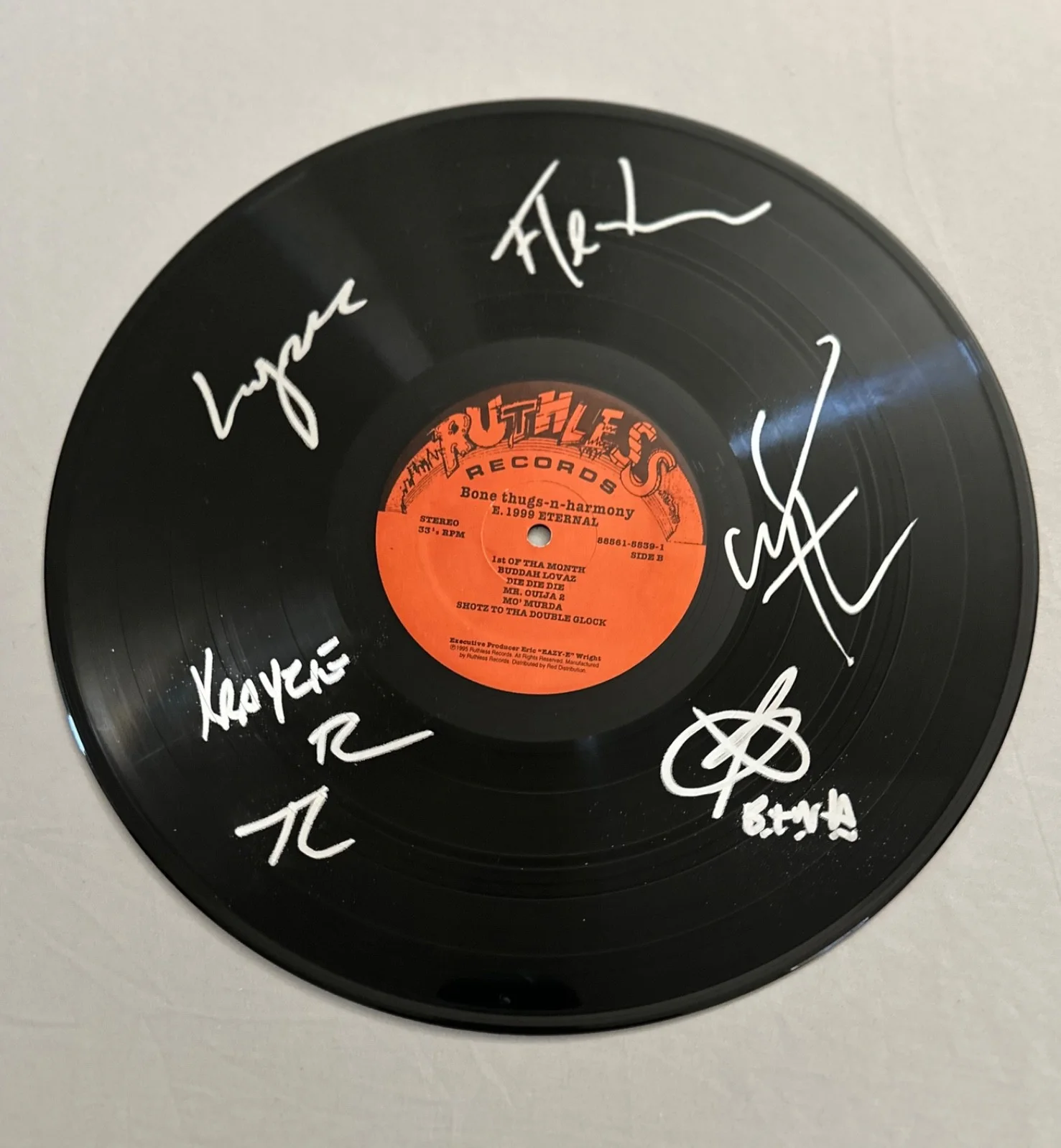 Bone Thugs N Harmony Signed E.1999 Eternal Vinyl Original JSA LOA Authentic, image 5