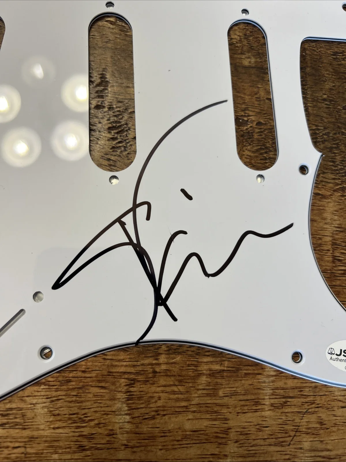 Steve Vai Signed Electric Guitar Pickguard JSA Coa Autographed, image 2
