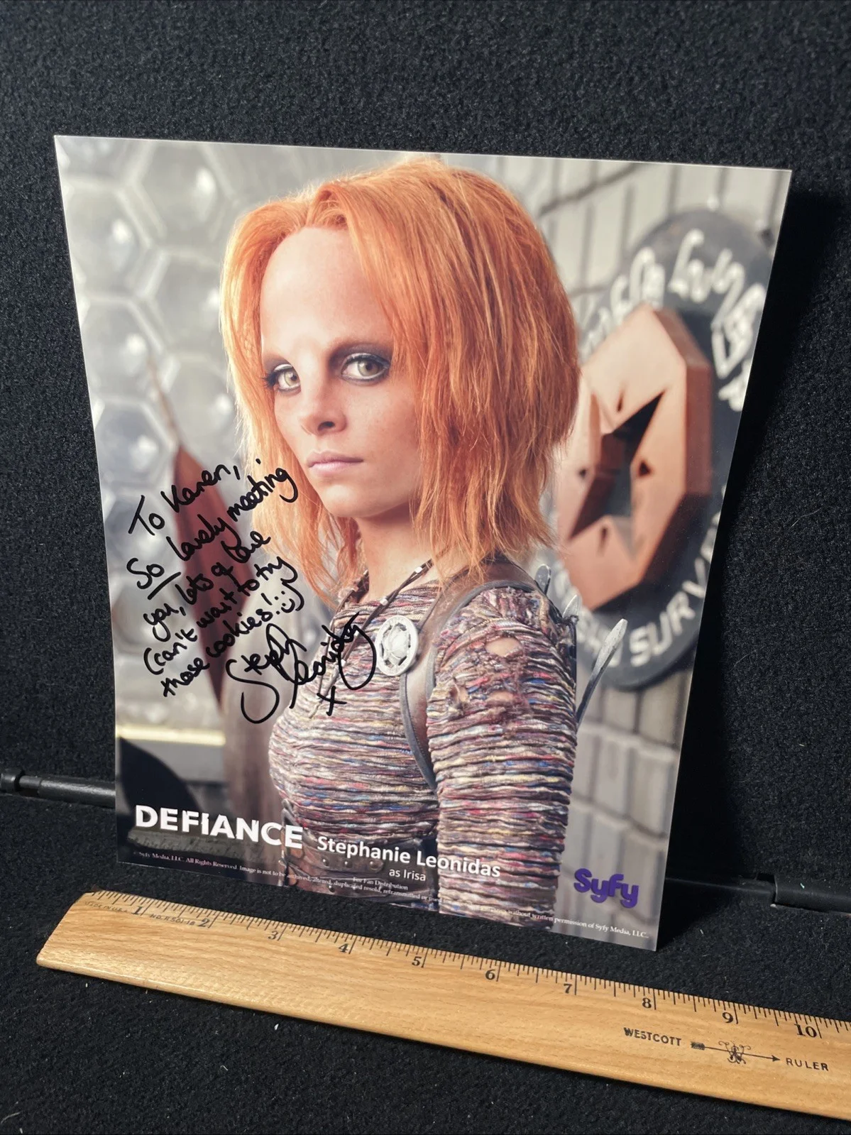 Stephanie Leonidas — SIGNED! Stephanie Leonidas DEFIANCE TV Show 8x10 Autographed Photo SyFy, изображение 4