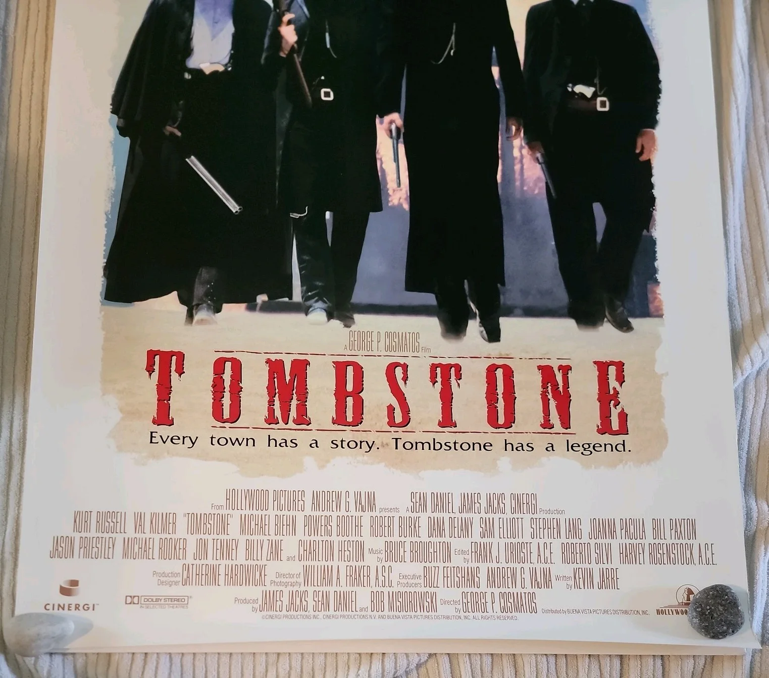 Val Kilmer, Bill Paxton — Val Kilmer, Bill Paxton Classic 1993 Tombstone 27x40 SS Movie Poster - Original, изображение 3