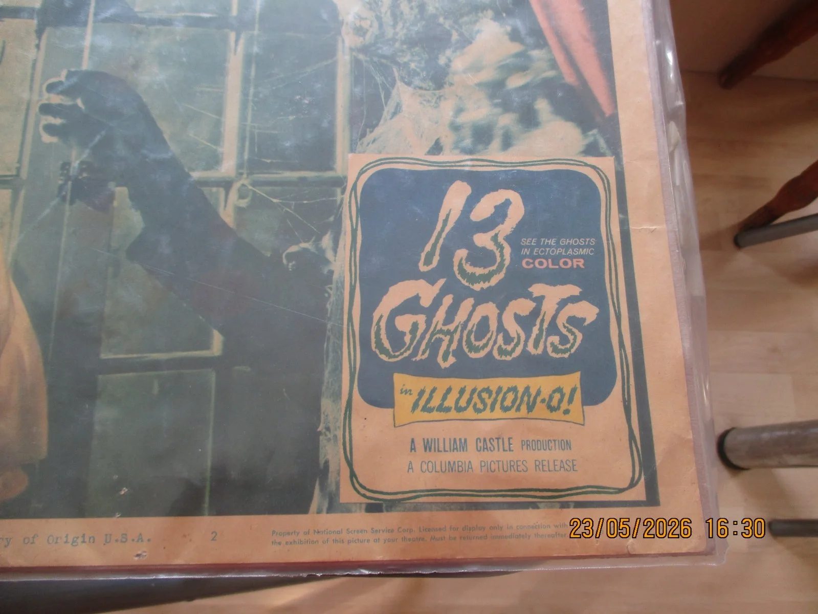 13 Ghosts William Castle Lobby Card/Poster. USA., image 3