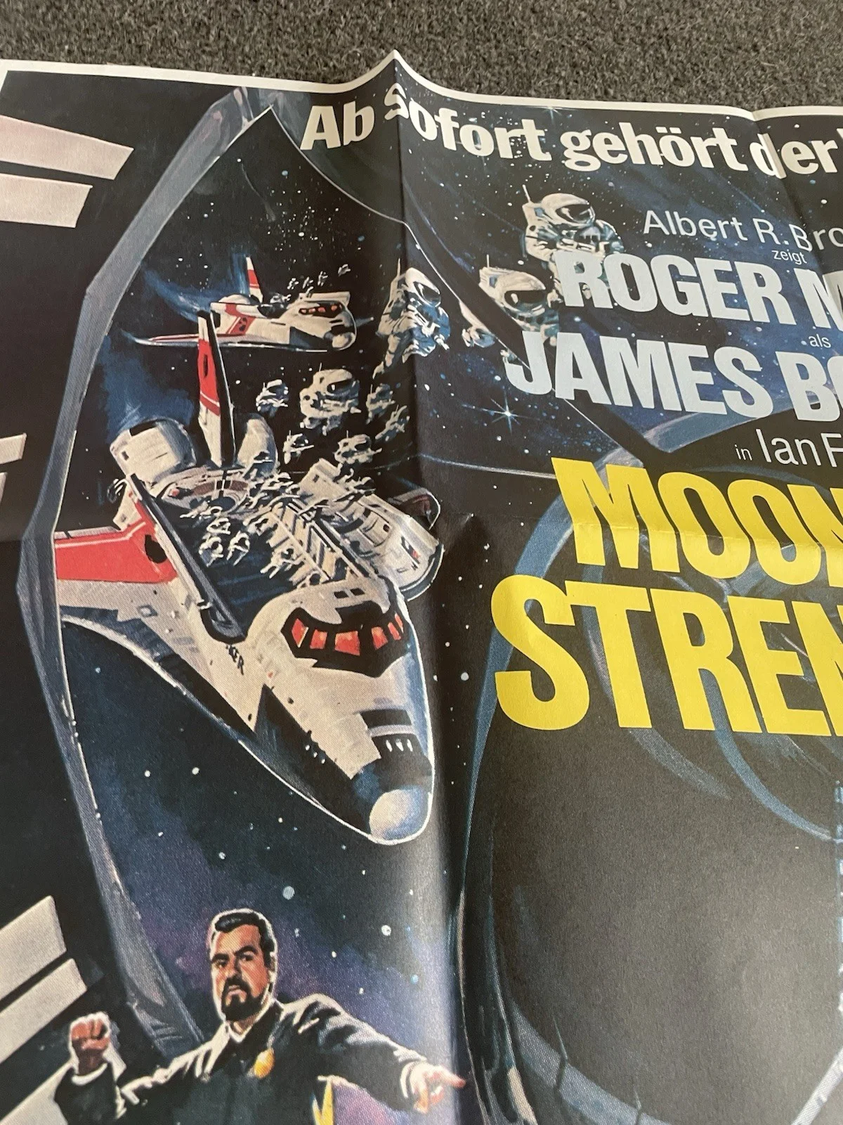Moonraker German Original James Bond One Sheet 33/47 Inch’s Cinema Poster, image 4