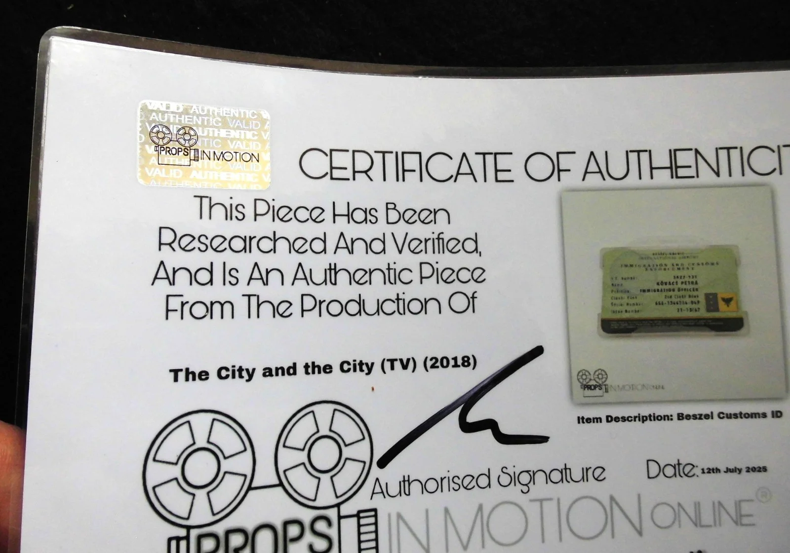 Prop ID for 'The City and the City' TV Crime Drama (2018) +COA Television Series, изображение 4