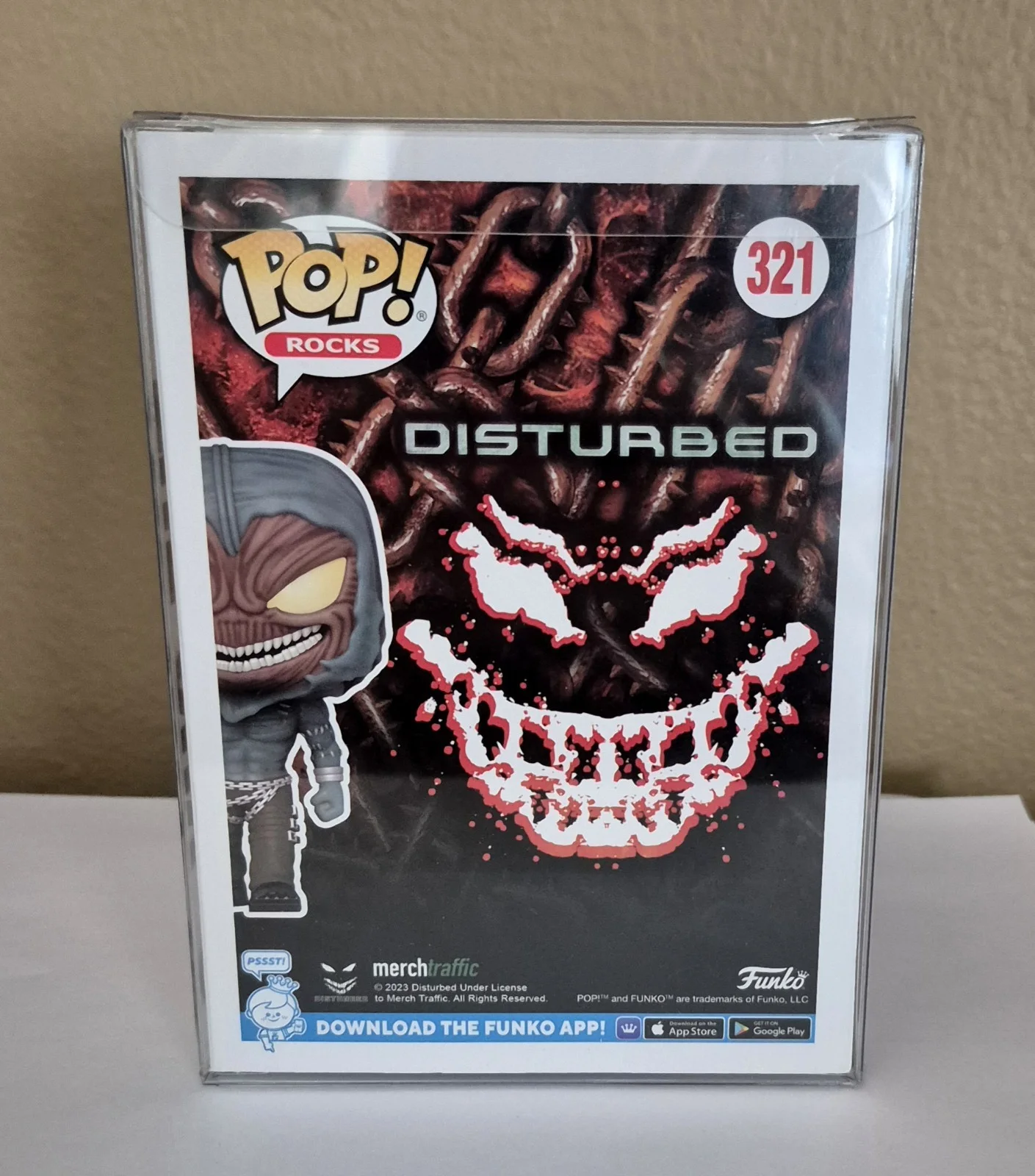 David Draiman signed Disturbed The Guy Funko Pop! 321 vocalist autographed PSA, изображение 3