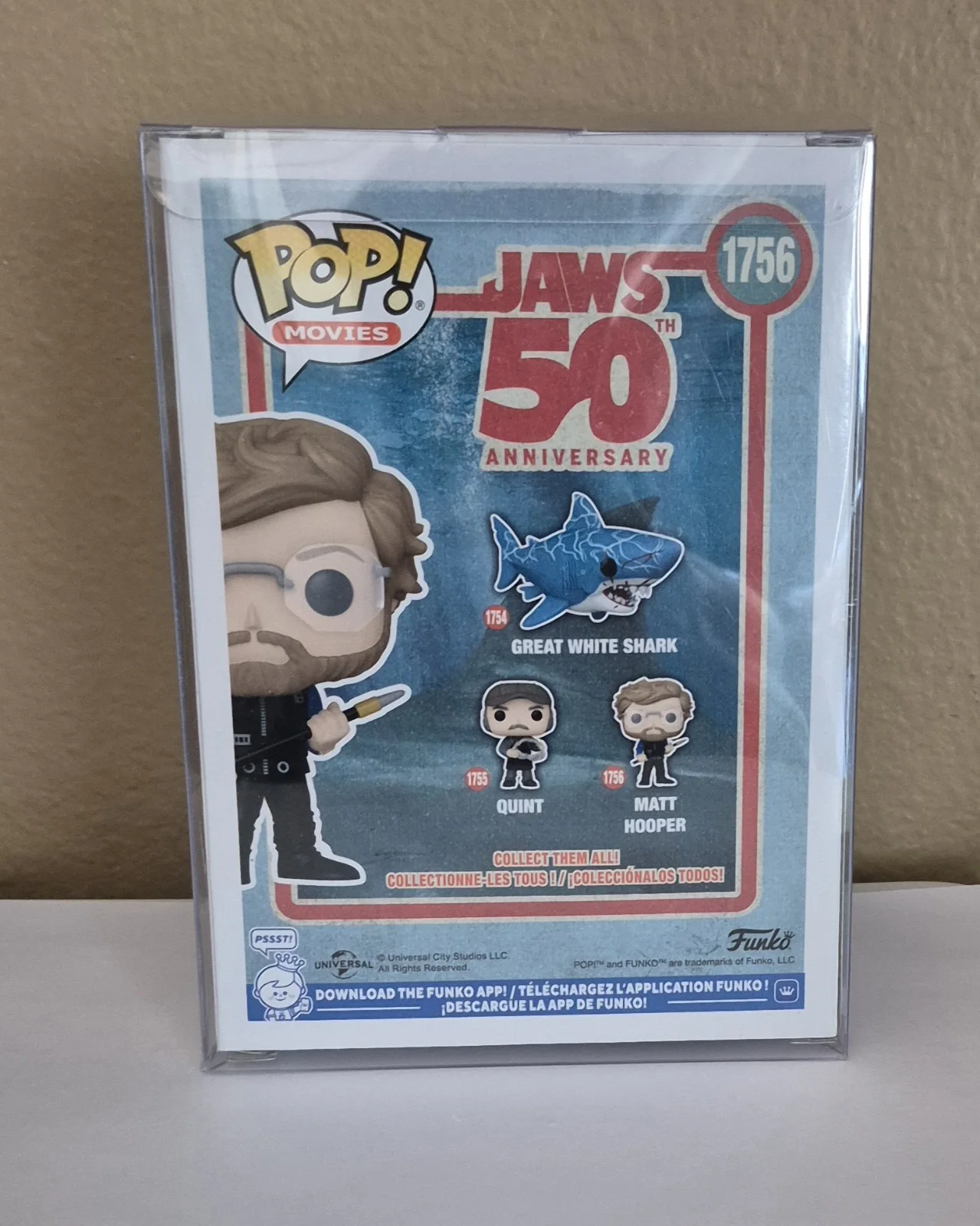 Richard Dreyfuss Autographed JAWS 50th Anniversary Funko Pop #1756 OC Marketing, image 3