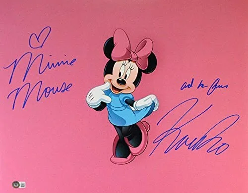 Kaitlyn Robrock — Kaitlyn Robrock Signed Minnie Mouse 16x20 w/Insc. #2-Beckett W Hologram *Blue, изображение 4