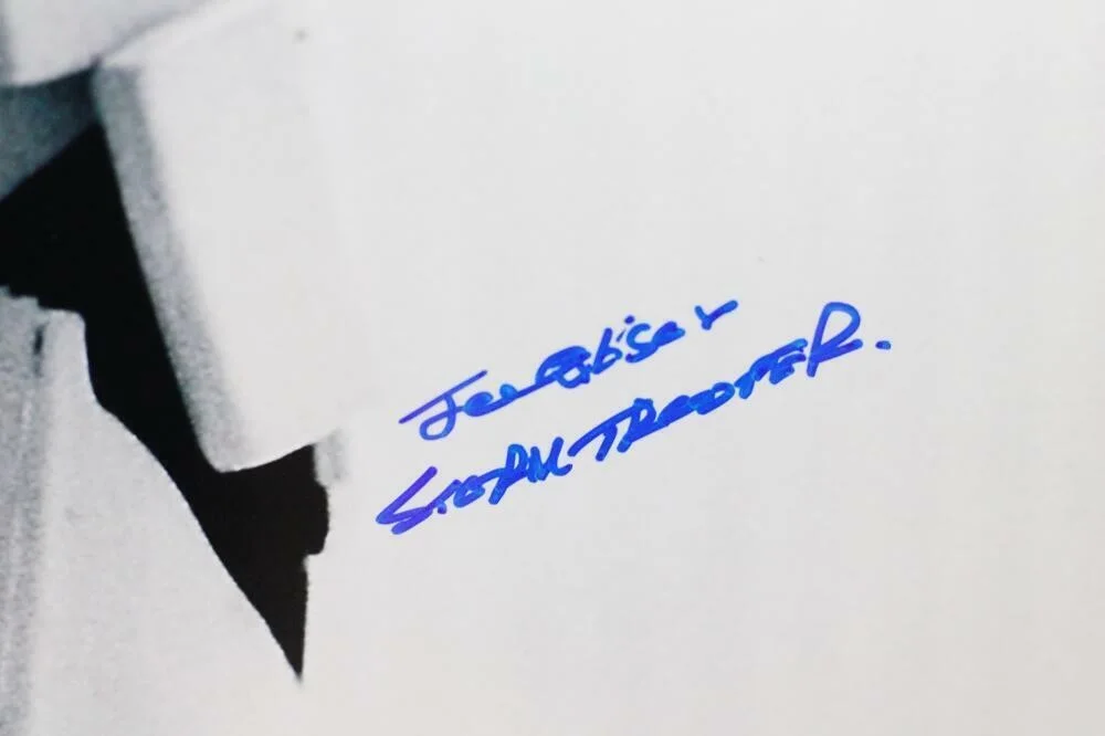 Joe Gibson — Joe Gibson Autographed Movie Still 16x20 Photo w/ Stormtrooper - JSA Auth *Blue, image 2