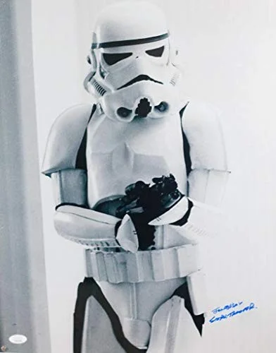 Joe Gibson — Joe Gibson Autographed Movie Still 16x20 Photo w/ Stormtrooper - JSA Auth *Blue, image 3