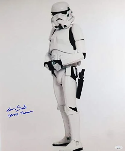 Tony Smart — Tony Smart Signed Sideways Full Body 16x20 Photo w/Stormtrooper - JSA Auth *Blue, изображение 3
