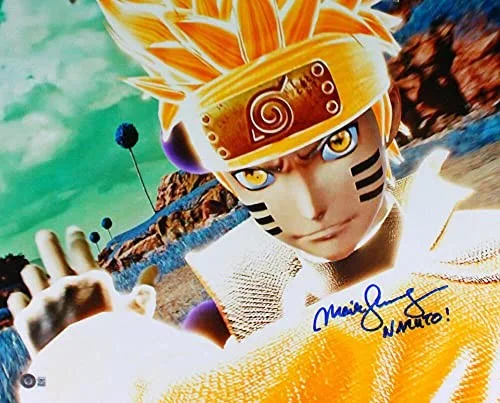 Maile Flanagan — Maile Flanagan Signed Naruto 16x20 w/ "Naruto!"-Beckett W Hologram *Blue, изображение 3