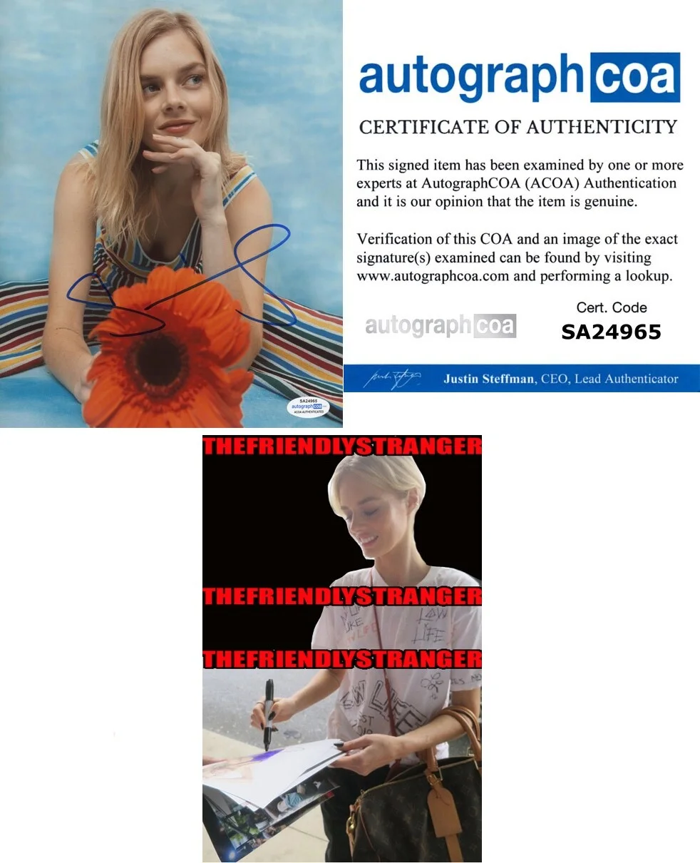SAMARA WEAVING — Samara Weaving signed 8x10 Photo PROOF e SEXY Hot SCREAM Ready Or Not ACOA COA