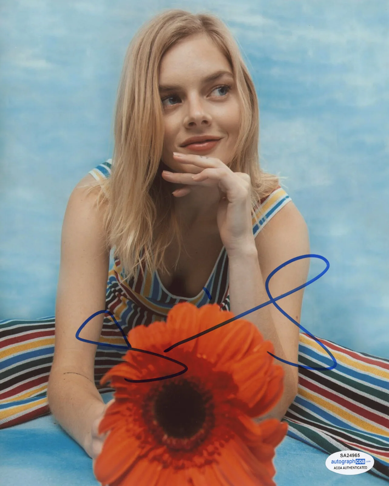 SAMARA WEAVING — Samara Weaving signed 8x10 Photo PROOF e SEXY Hot SCREAM Ready Or Not ACOA COA, image 3
