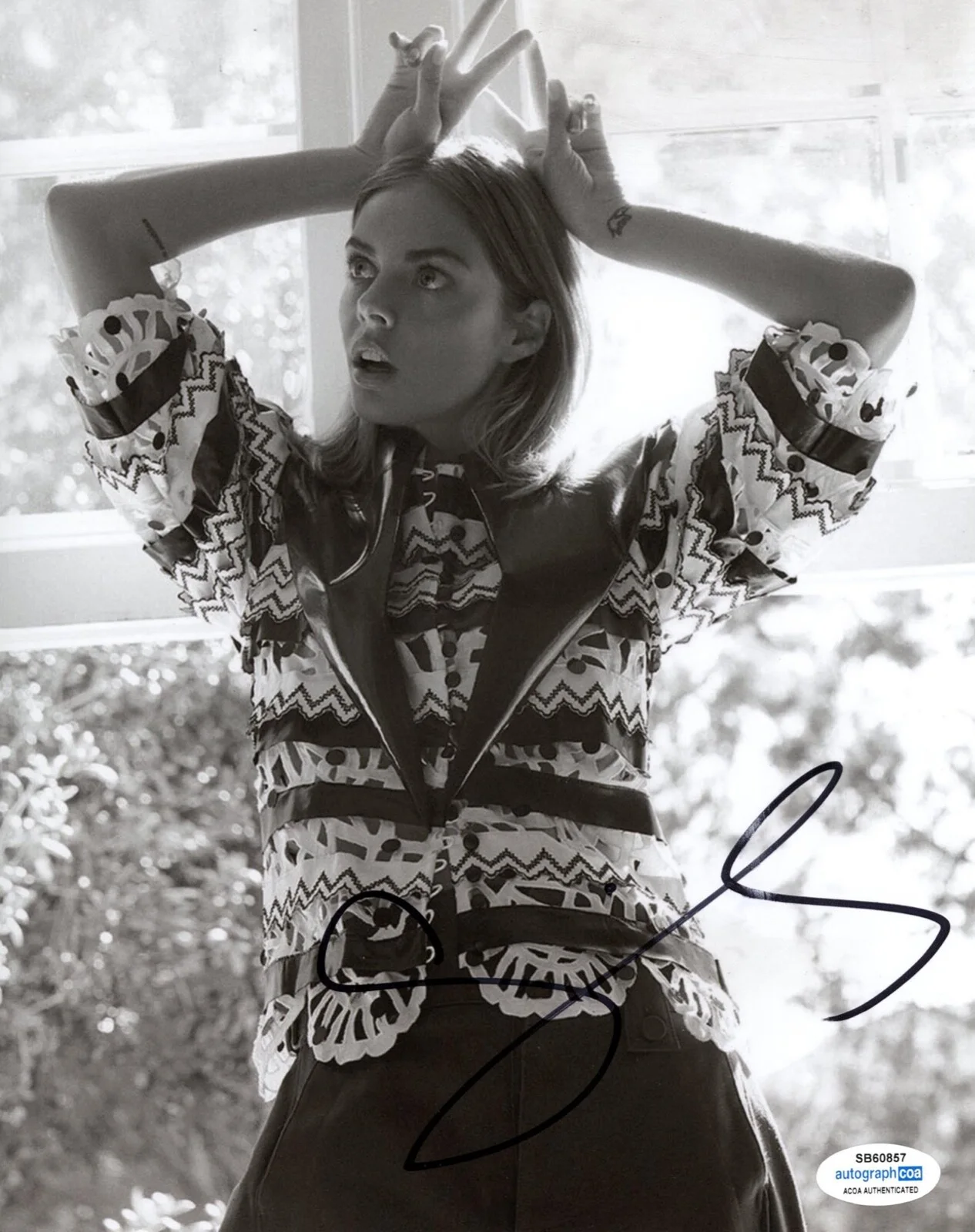 SAMARA WEAVING — Samara Weaving signed 8x10 Photo PROOF d SEXY Hot SCREAM Ready Or Not ACOA COA, изображение 3