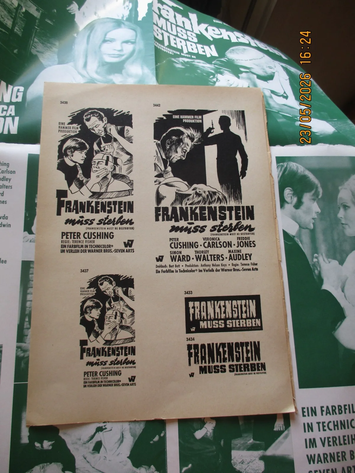 Hammer Horror Frankenstein Must be Destroyed - Press and Ads Pack, German, image 5