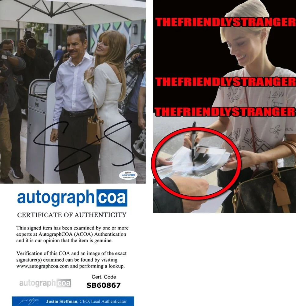 SAMARA WEAVING — Samara Weaving signed "THE VALET" 8x10 Photo EXACT PROOF b HOT Ready Or Not ACOA