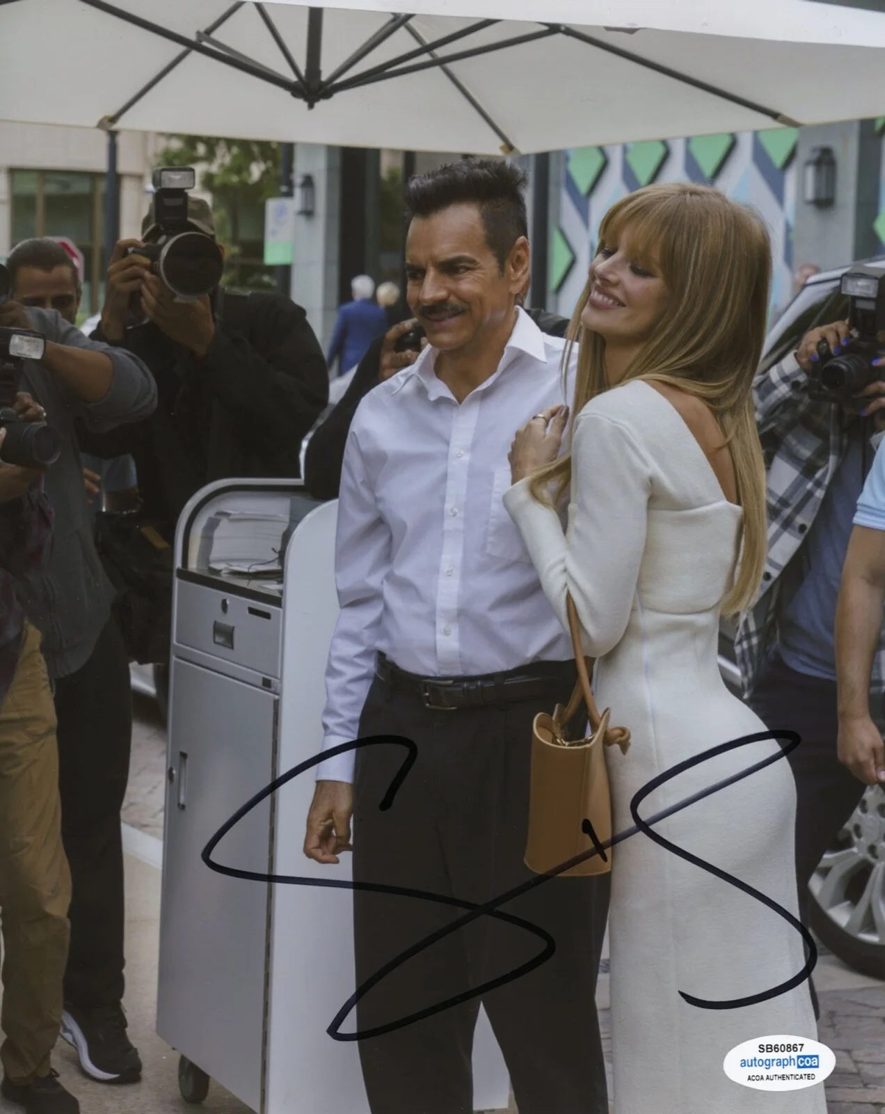 SAMARA WEAVING — Samara Weaving signed "THE VALET" 8x10 Photo EXACT PROOF b HOT Ready Or Not ACOA, изображение 4