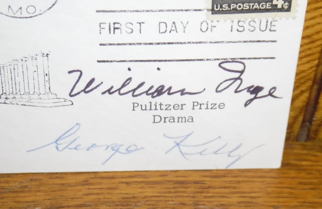 Ira Gershwin, Frank Gilroy, William Inge, Arthur Miller, Macleish — 1958 Pulitzer Playwrights Autographs Ira Gershwin George Kelly Frank Kilroy Inge, изображение 4