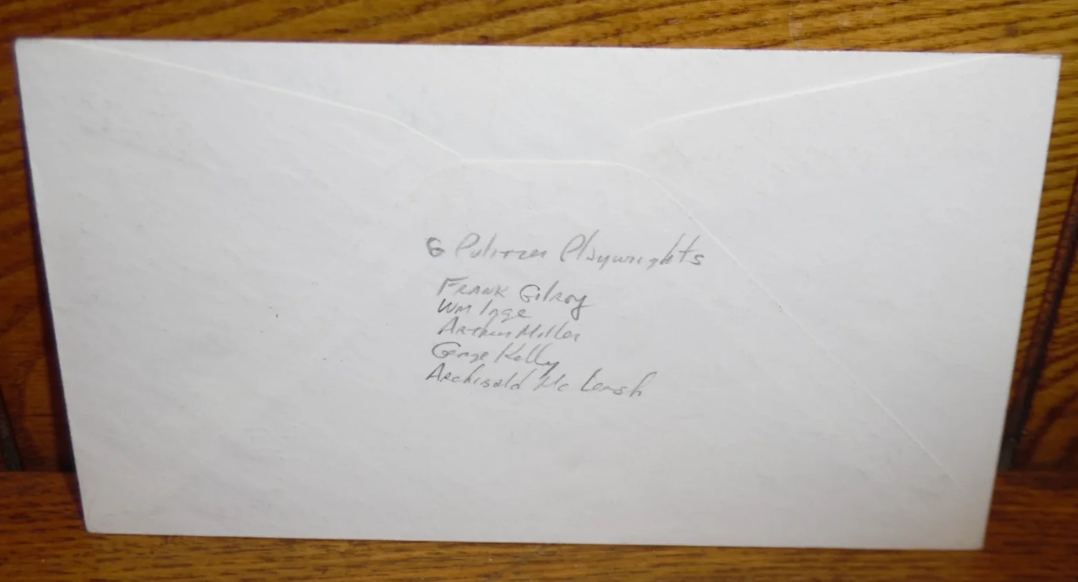 Ira Gershwin, Frank Gilroy, William Inge, Arthur Miller, Macleish — 1958 Pulitzer Playwrights Autographs Ira Gershwin George Kelly Frank Kilroy Inge, изображение 5