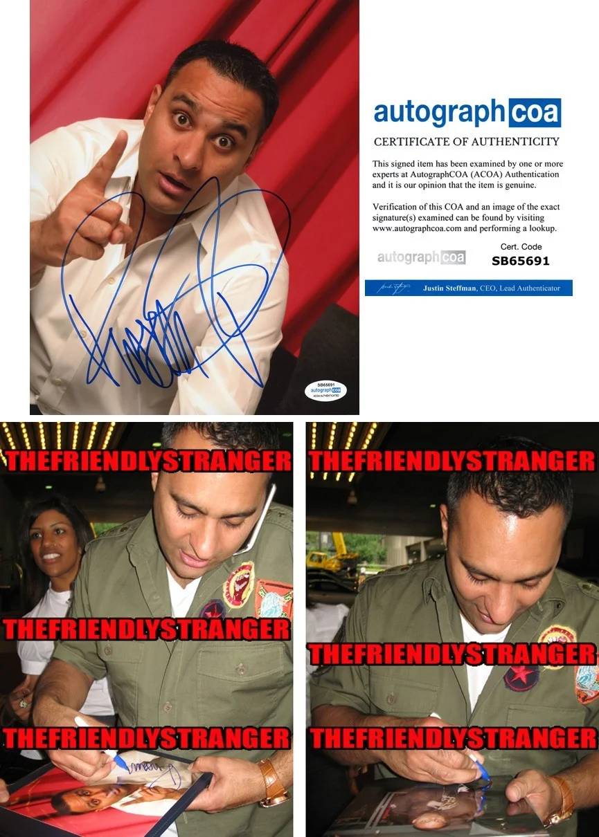 Russell Peters — Russell Peters signed Autographed 8x10 Photo d COMEDIAN Full Signature ACOA COA