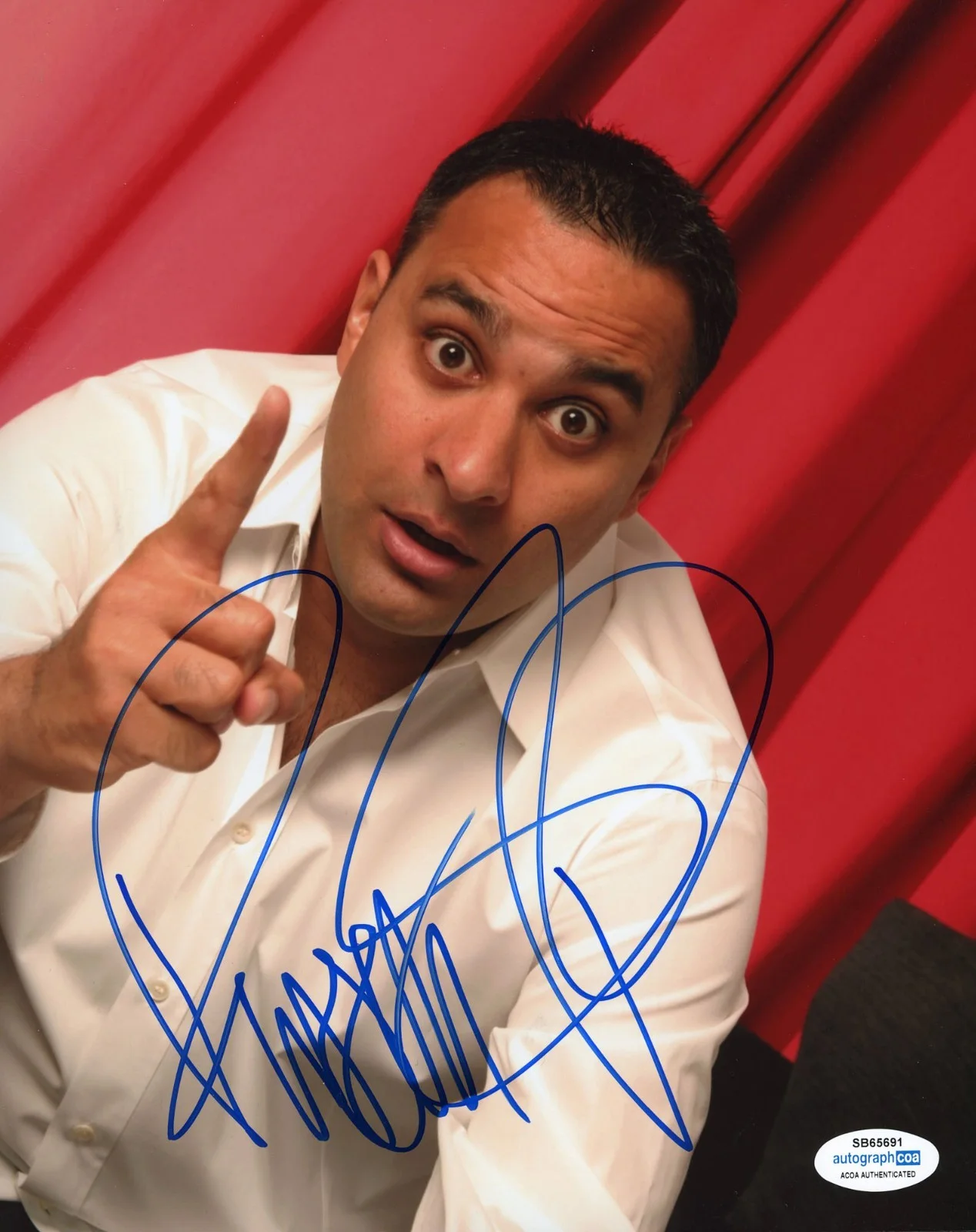 Russell Peters — Russell Peters signed Autographed 8x10 Photo d COMEDIAN Full Signature ACOA COA, image 3