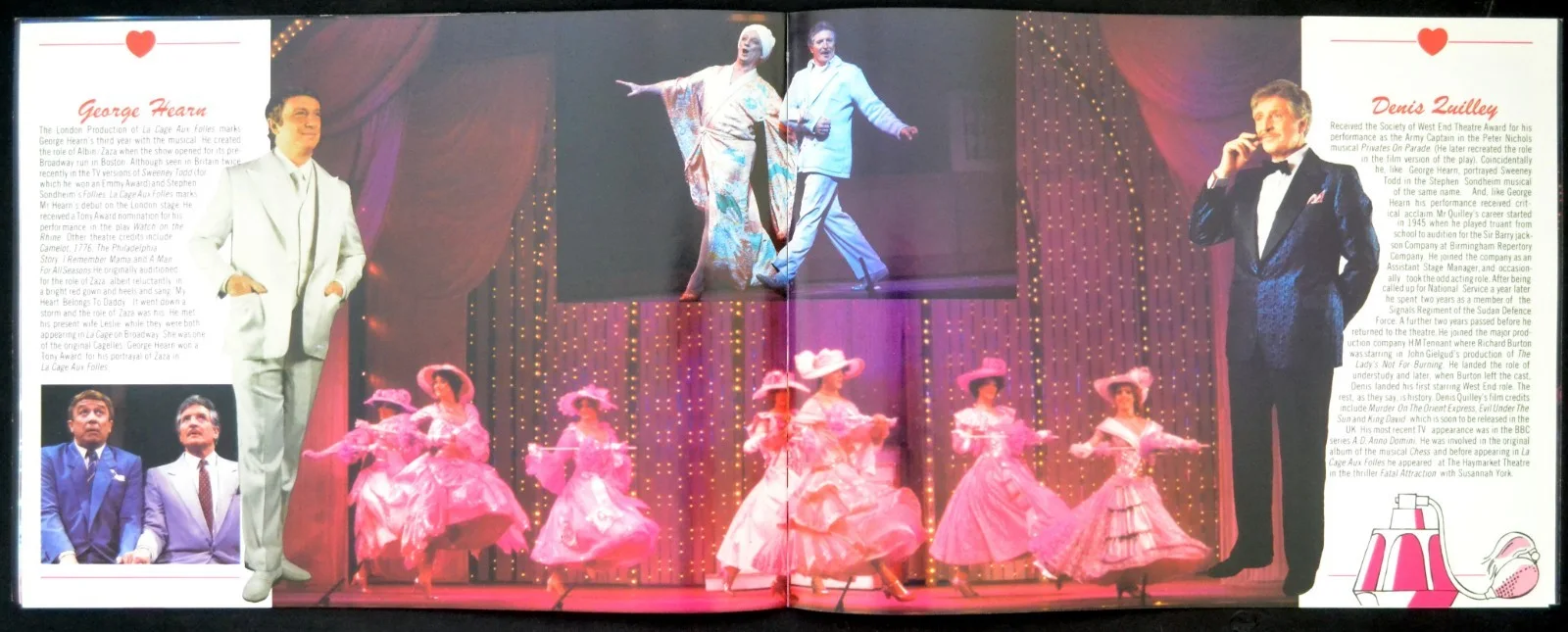 LA CAGE AUX FOLLES 1986 George Hearn, Denis Quilley UK SOUVENIR BROCHURE, изображение 4