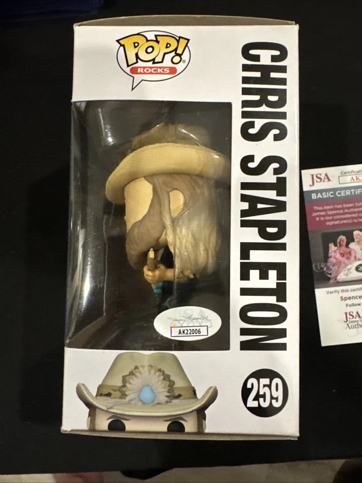 Chris Stapleton Signed Autograph 259 Funko Pop JSA COA Country Traveller, изображение 3