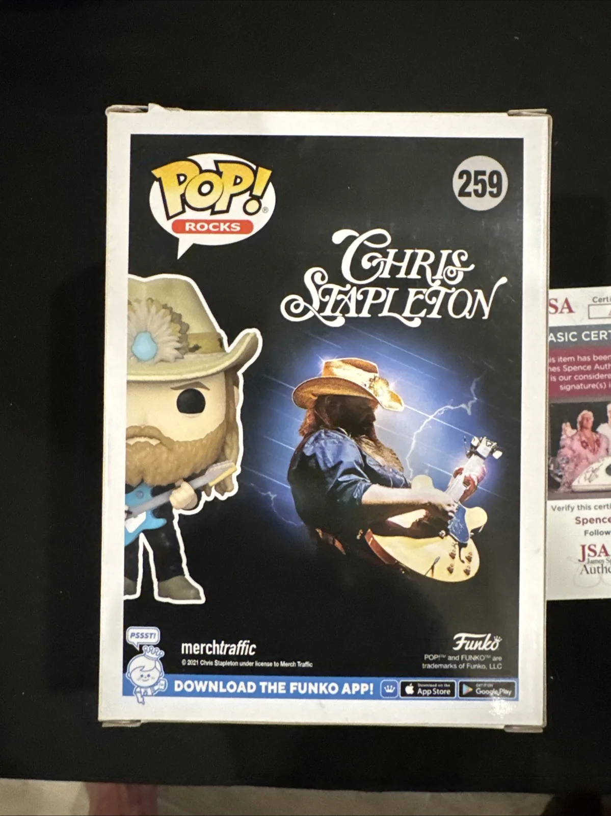 Chris Stapleton Signed Autograph 259 Funko Pop JSA COA Country Traveller, изображение 4