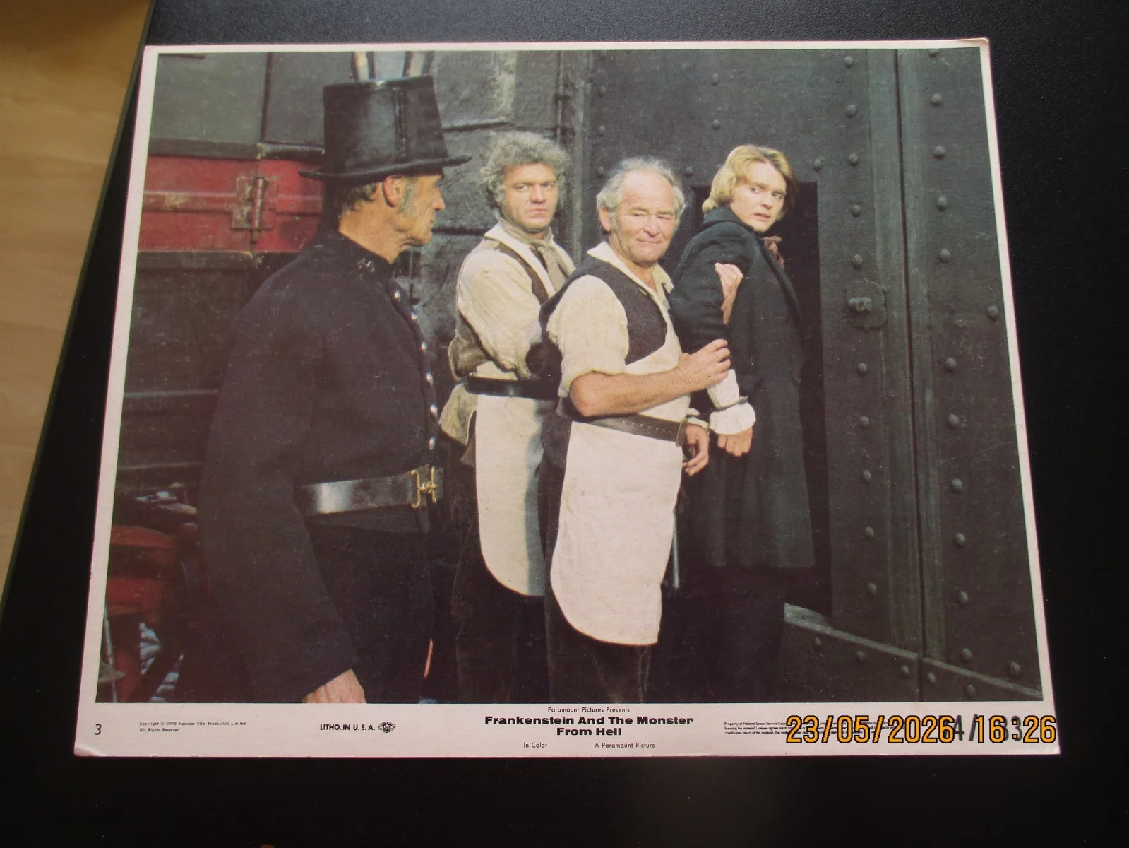Hammer Horror - Frankenstein and the Monster from Hell 4 Lobby Cards, image 2