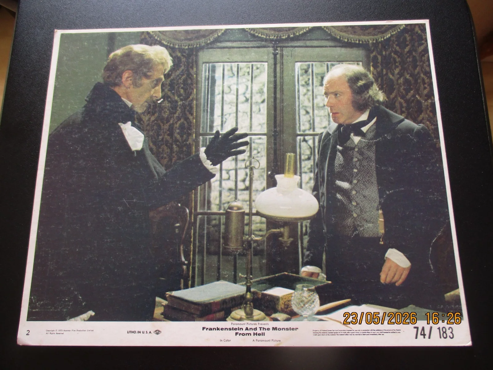 Hammer Horror - Frankenstein and the Monster from Hell 4 Lobby Cards, image 4
