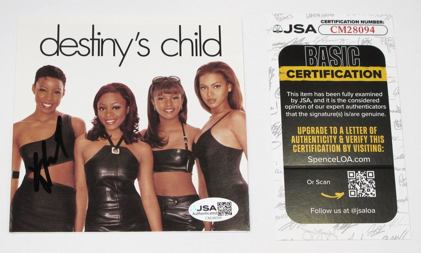 Kelly Rowland - Destiny's Child — Kelly Rowland signed "DESTINY'S CHILD" CD Booklet b EXACT PROOF No No No JSA COA, изображение 5