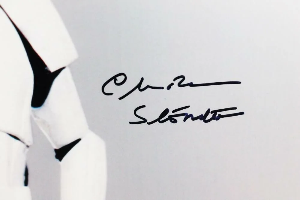 Chris Bunn — Chris Bunn Autographed Full Body 16x20 Photo w/ Stormtrooper - JSA Auth *Black, image 2