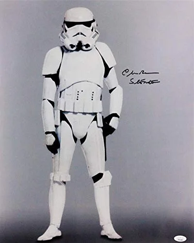 Chris Bunn — Chris Bunn Autographed Full Body 16x20 Photo w/ Stormtrooper - JSA Auth *Black, image 3