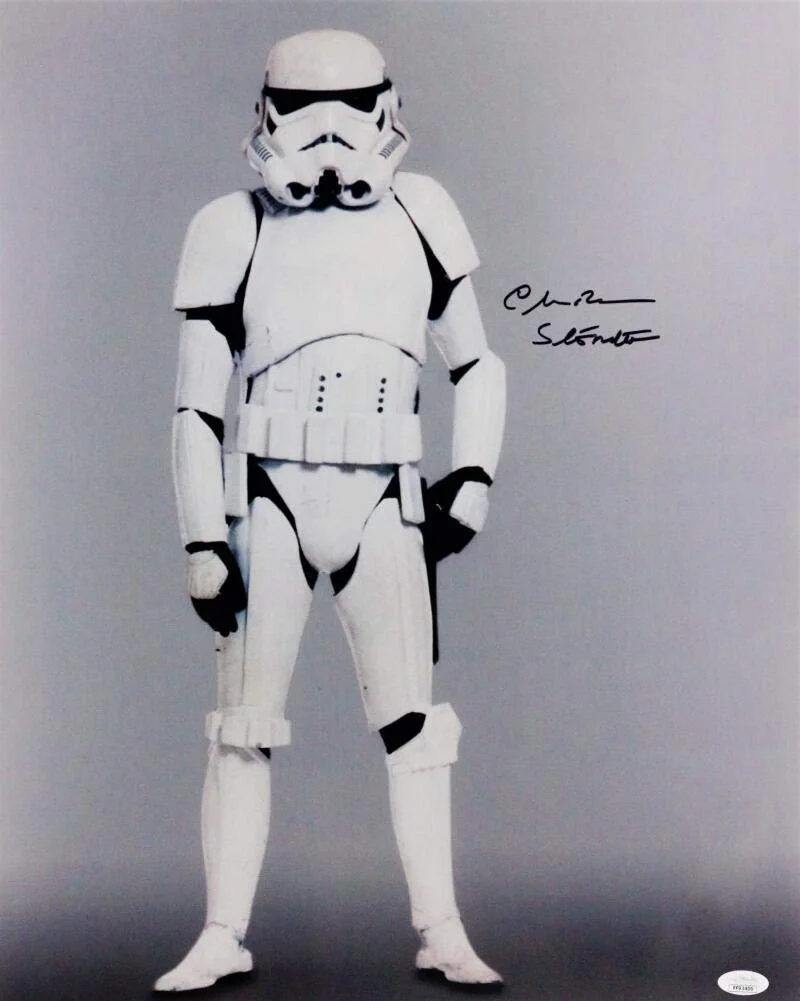 Chris Bunn — Chris Bunn Autographed Full Body 16x20 Photo w/ Stormtrooper - JSA Auth *Black, image 4