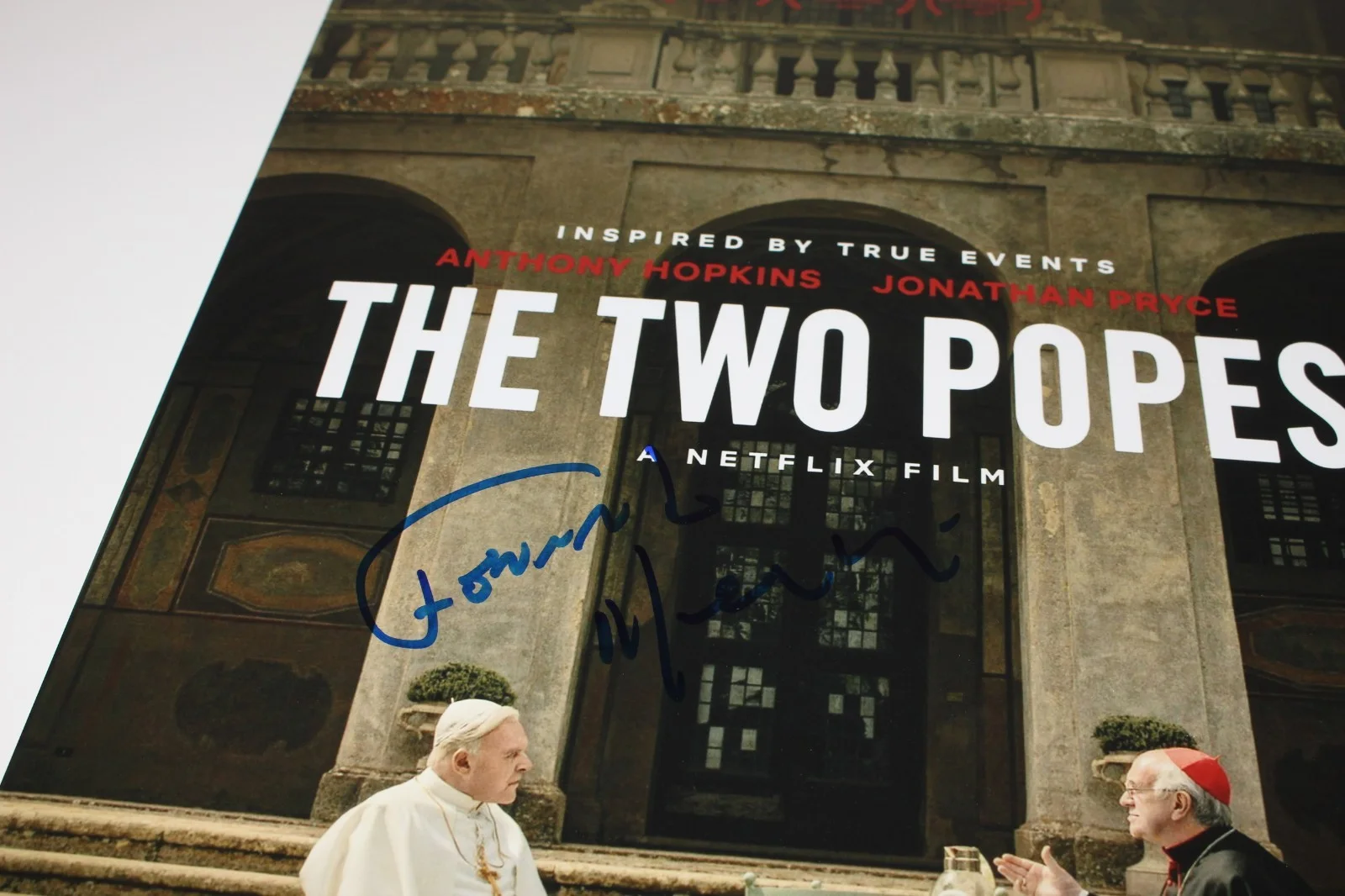 FERNANDO MEIRELLES SIGNED THE TWO POPES 12x18 MOVIE POSTER BECKETT COA AUTOGRAPH, изображение 4